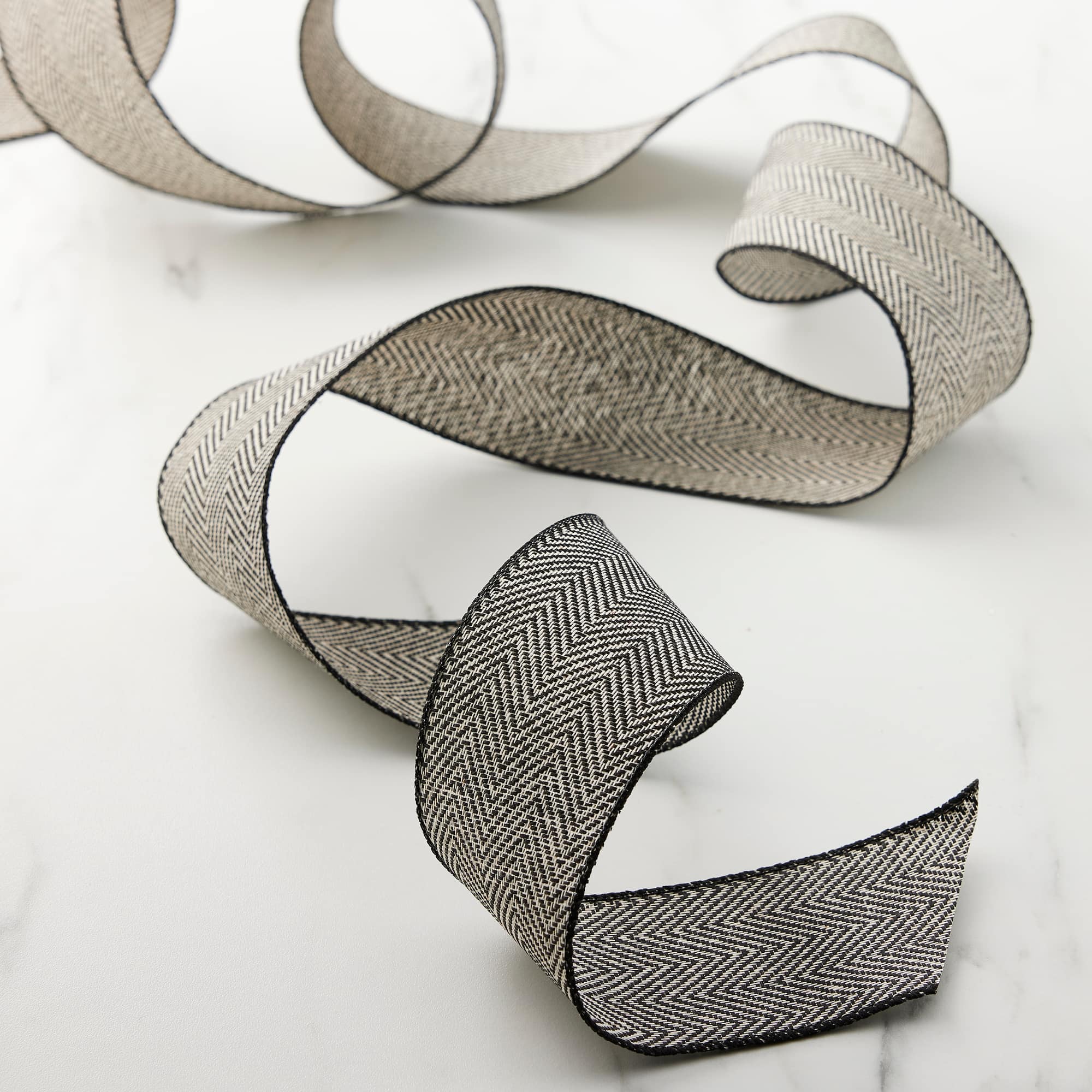 2.5" x 25ft. Herringbone Wired Ribbon by Celebrate It™